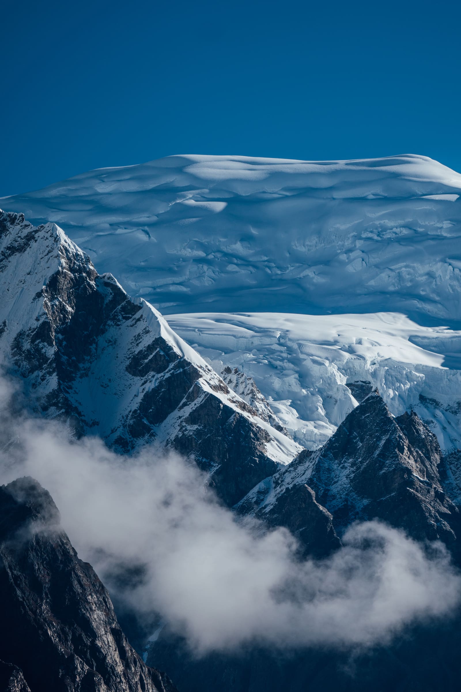 High mountain pass in Bhutan